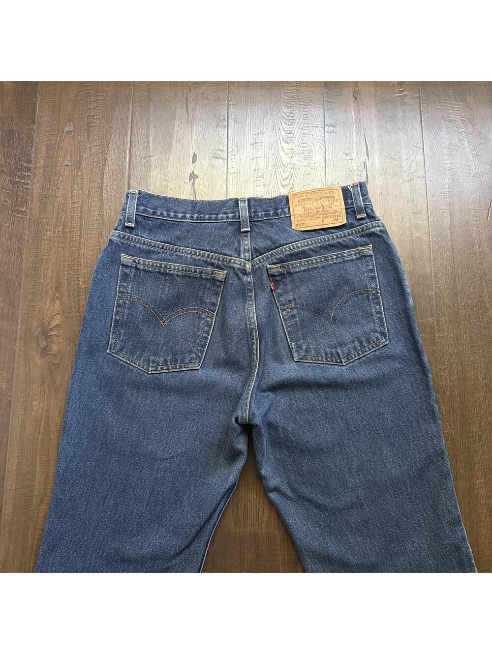 Vintage 90s Levi 517 Jeans Women Bootcut 30x32 11 Cotton Western Rodeo Cowgirl